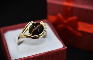 10K Gold Tiger's Eye Ring