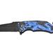 Blue/black dragon pocket knife