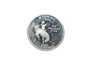 2007 USA .900 Silver Quarter-Dollar Coin (Wyoming)