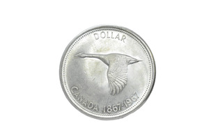 1967 (1867-) Canadian .800 Silver Dollar Coin