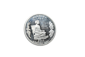 2003 USA .900 Silver Quarter-Dollar Coin (Alabama)