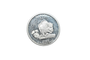 2005 USA .900 Silver Quarter-Dollar Coin (Kansas)
