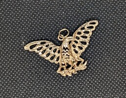 10K Gold Eagle Pendant