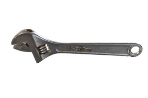 Shopro adjustable crescent wrench - rusted