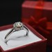 10K Gold Ring with Clear Gems