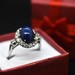 18K Gold Star Sapphire Ring
