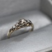 14k Gold Ring with Small Clear Gems