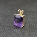 14k Gold Pendant with Amethyst Gem