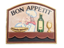 BON APPETIT Wooden Dining Sign