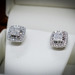 14K White Gold Diamond Earrings