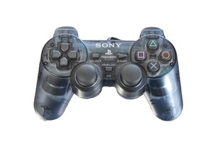 sony ps2 controller transparent midnight