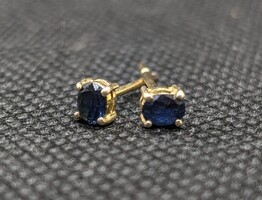 10K Gold Sapphire Earrings