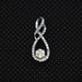 10K Gold Pendant with Clear Gems
