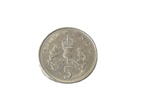 5 New Pence 1970