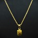 18K Gold Necklace and Pendant - 19-inch