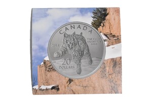 2014 .9999 Fine Silver 20-Dollar Canadian Coin