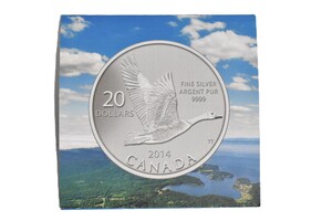 2014 .9999 Fine Silver 20-Dollar Canadian Coin