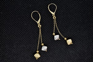 14k Gold Dangle Earrings 