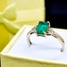 10K Gold Ring with Green Gem