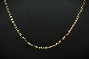 10K Gold Curb-Link Necklace - 19"