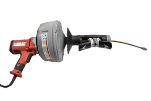 RIDGID K-45 Corded Powered Drain Cleaner in metal case