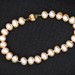 14k Yellow Gold Rose Pearl Bracelet - 8"