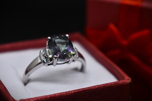 10K Gold Ladies Mystic Topaz Ring