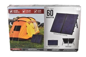 Coleman Solar Panel, Crystalline Briefcase Style, 60W - Like New
