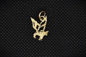 10K Mini Gold Eagle Pendant