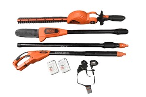 Black & Decker Cordless Pole Saw Kit with Hedge Trimmer Attachment