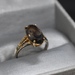 10K Gold Ring with Deep Brown Oval Stone
