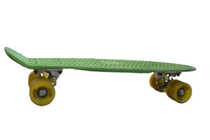 Penny Board green w yellow wheels