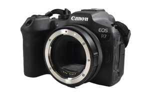Canon EOS R7 Camera (Body-Only) with EF Adapter + 3 Batteries + Charger
