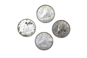 1962-1965 CAD Silver Dime - 0.800Ag