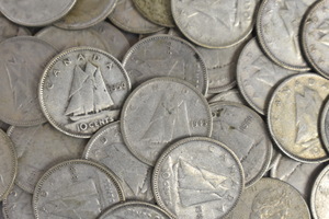 Assorted 1937-1966 CAD Dimes