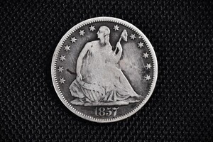 1857 S USD Silver Half Dollar - 0.900ag
