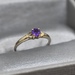 10k Gold Ring with Purple Stone