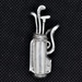 925 Silver Golf Set Pin