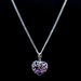 10K Gold Necklace with Amethyst Heart Pendant
