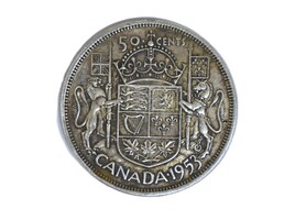 1953 CAD Silver Half-Dollar Coin